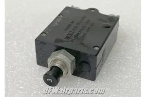 111-203-101, 3A Wood Electric Piper Aircraft Circuit Breaker